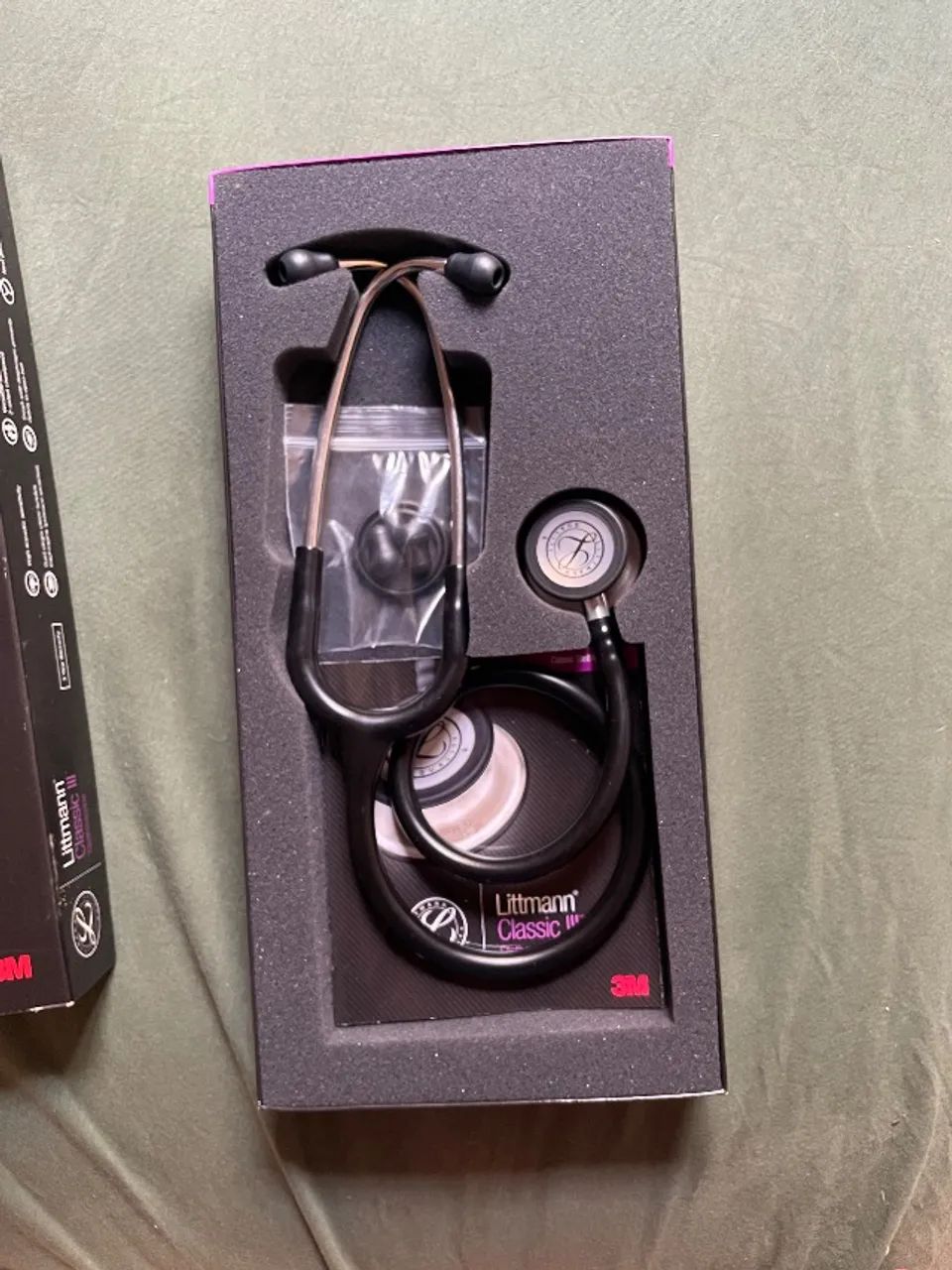 ESTETOSCÓPIO LITTMANN CLASSIC III PRETO E PRATA- Original 3M