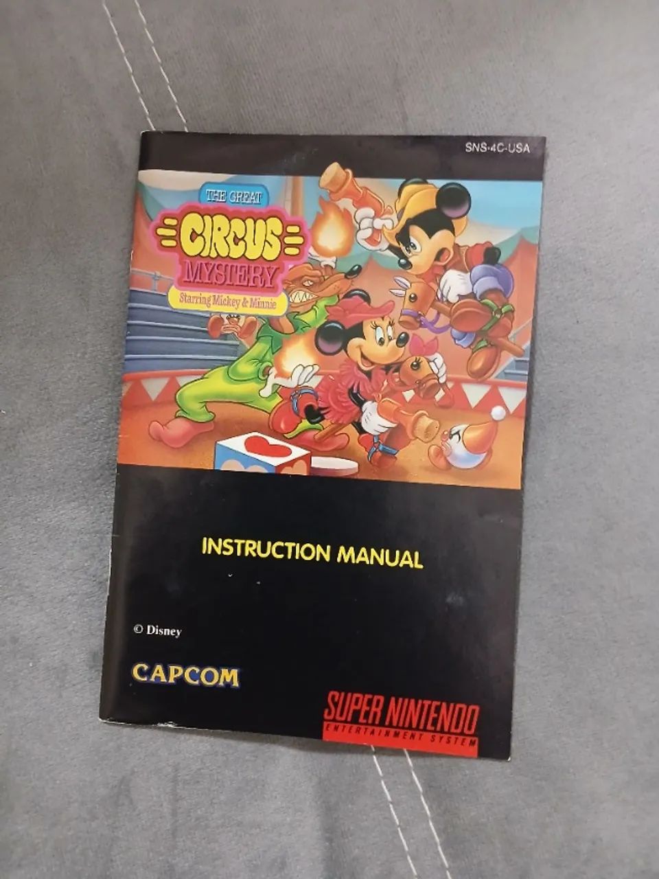 manual original the great circus mystery snes