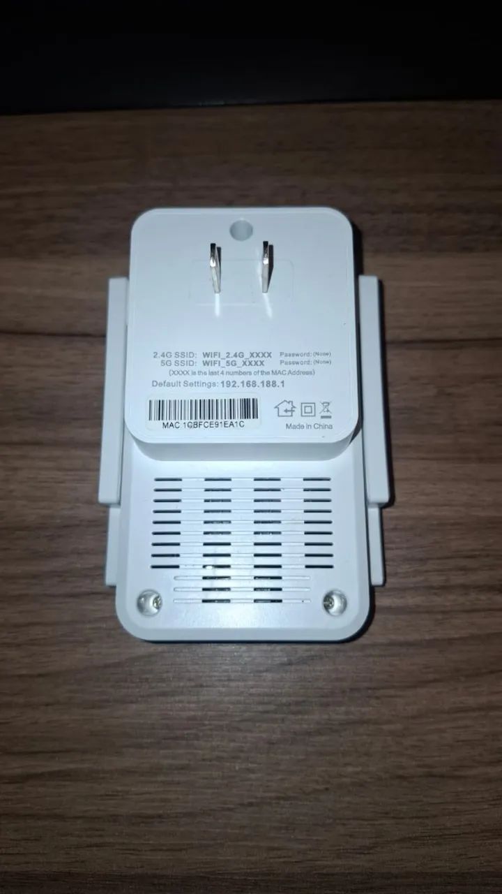 Repetidor e Extensor de sinal Wifi 6 ax1800