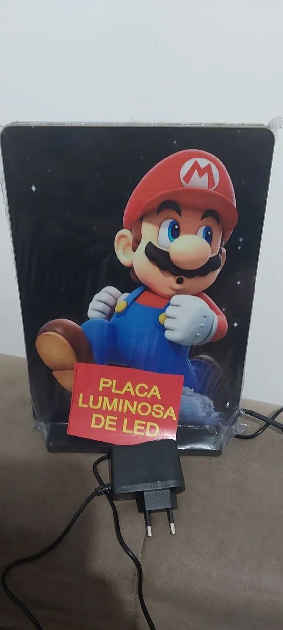 Luminária Dupla Face Mario e Luigi em LED - Foto 4