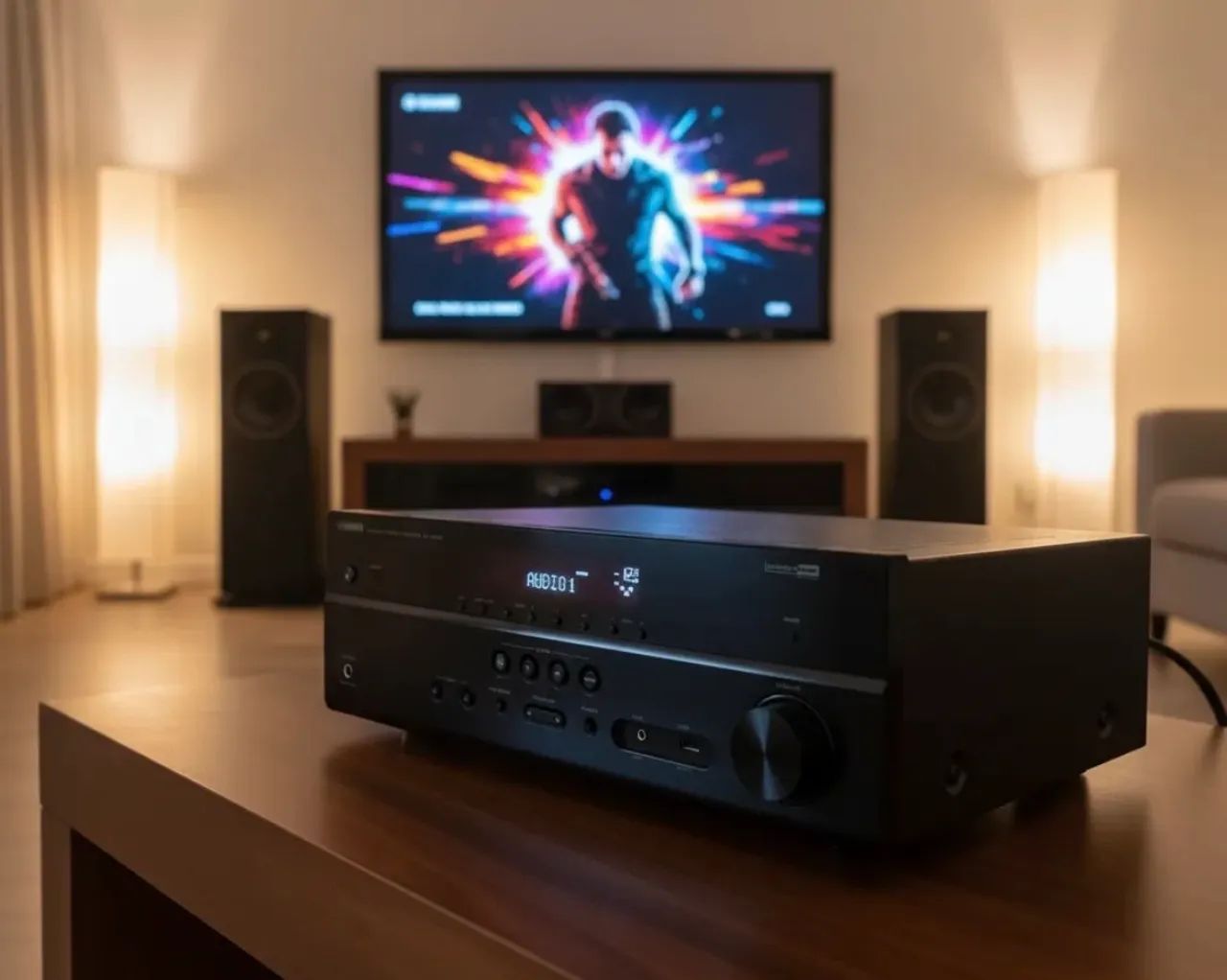 Receiver Yamaha rx-v385 Bivolt - Foto 4