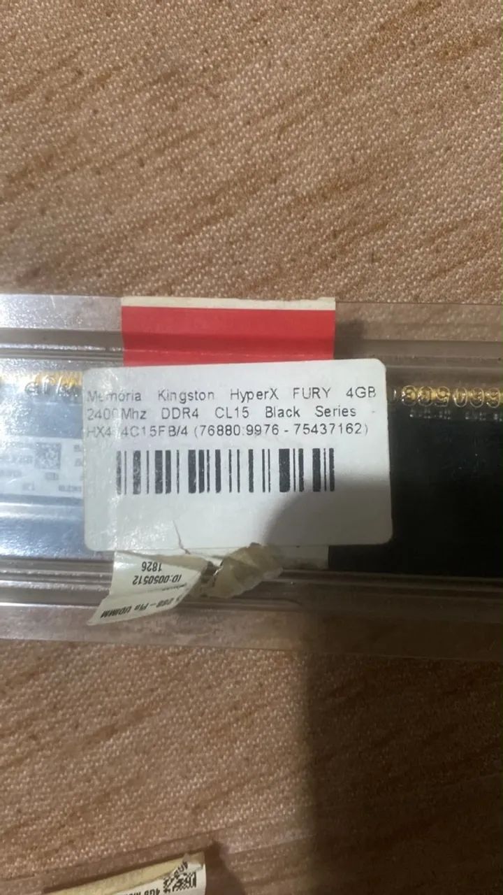 Memória RAM Fury preto 4GB 1 HyperX  - Foto 2