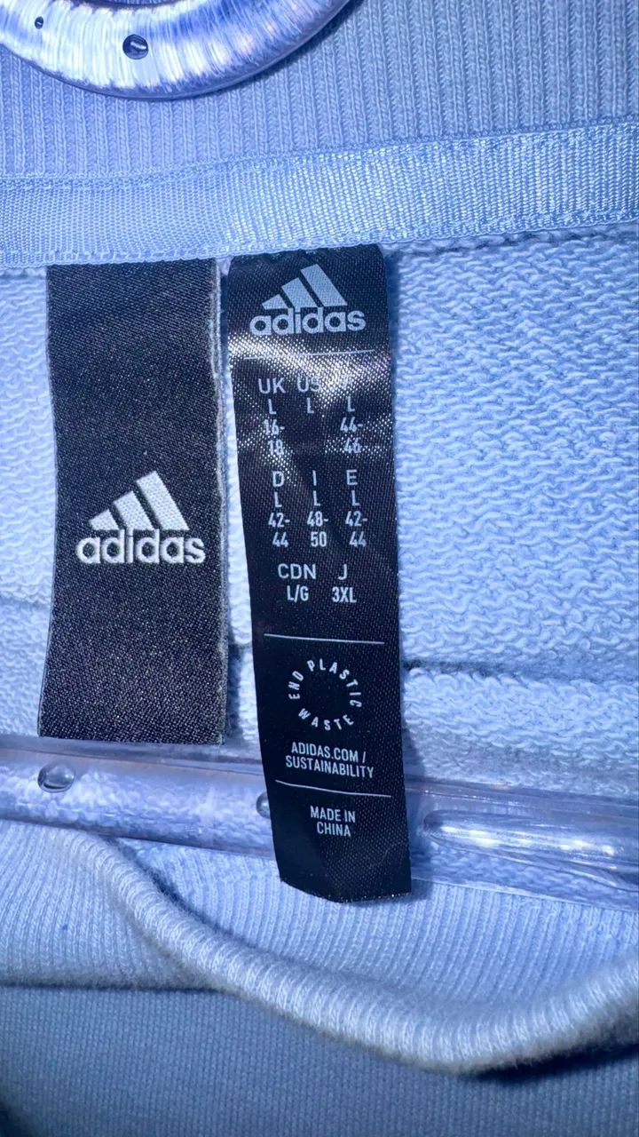 Blusão Azul Adidas - Unissex - G - Foto 5