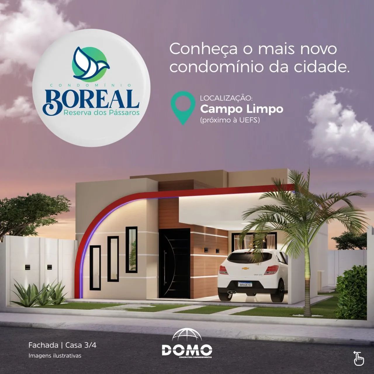 Casas de 2 e 3 quartos com suíte 