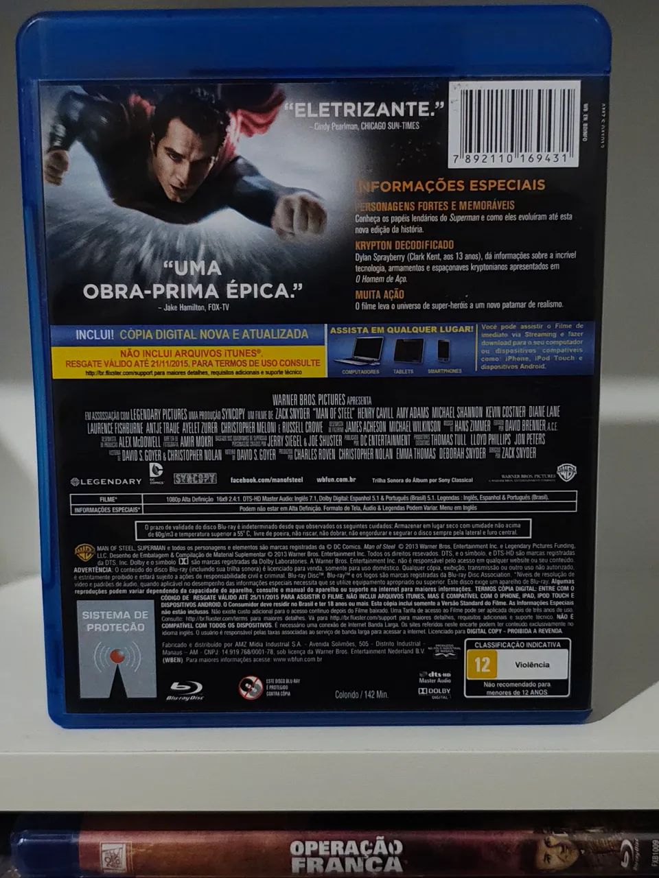 O Homem de Aço blu-ray original  - Foto 2