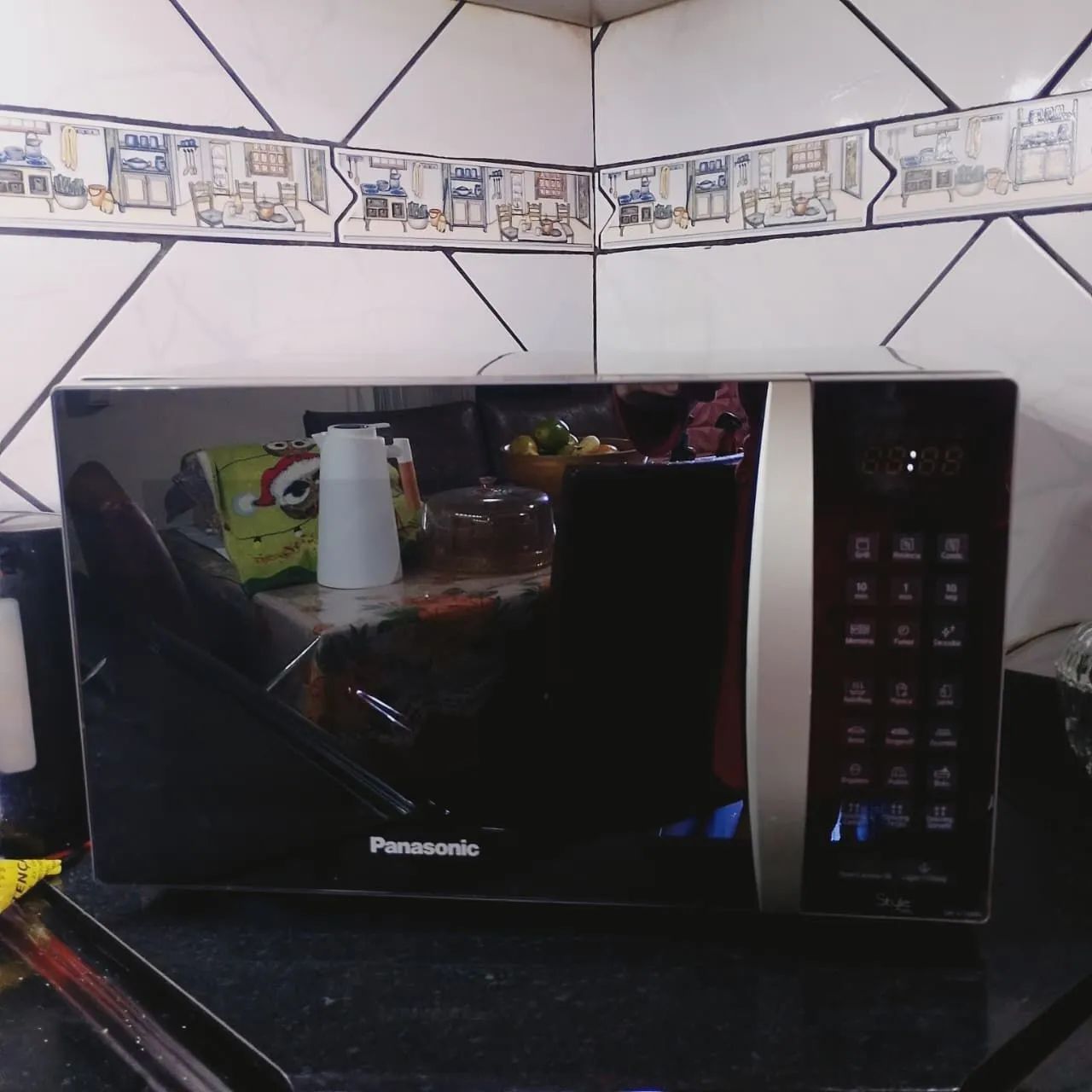 MICROONDAS PANASONIC 27 LITROS EASY CLEAN FUNCIONANDO PERFEITAMENTE TOP 