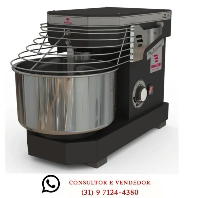Amassadeira Espiral 5KG Braesi Nova
