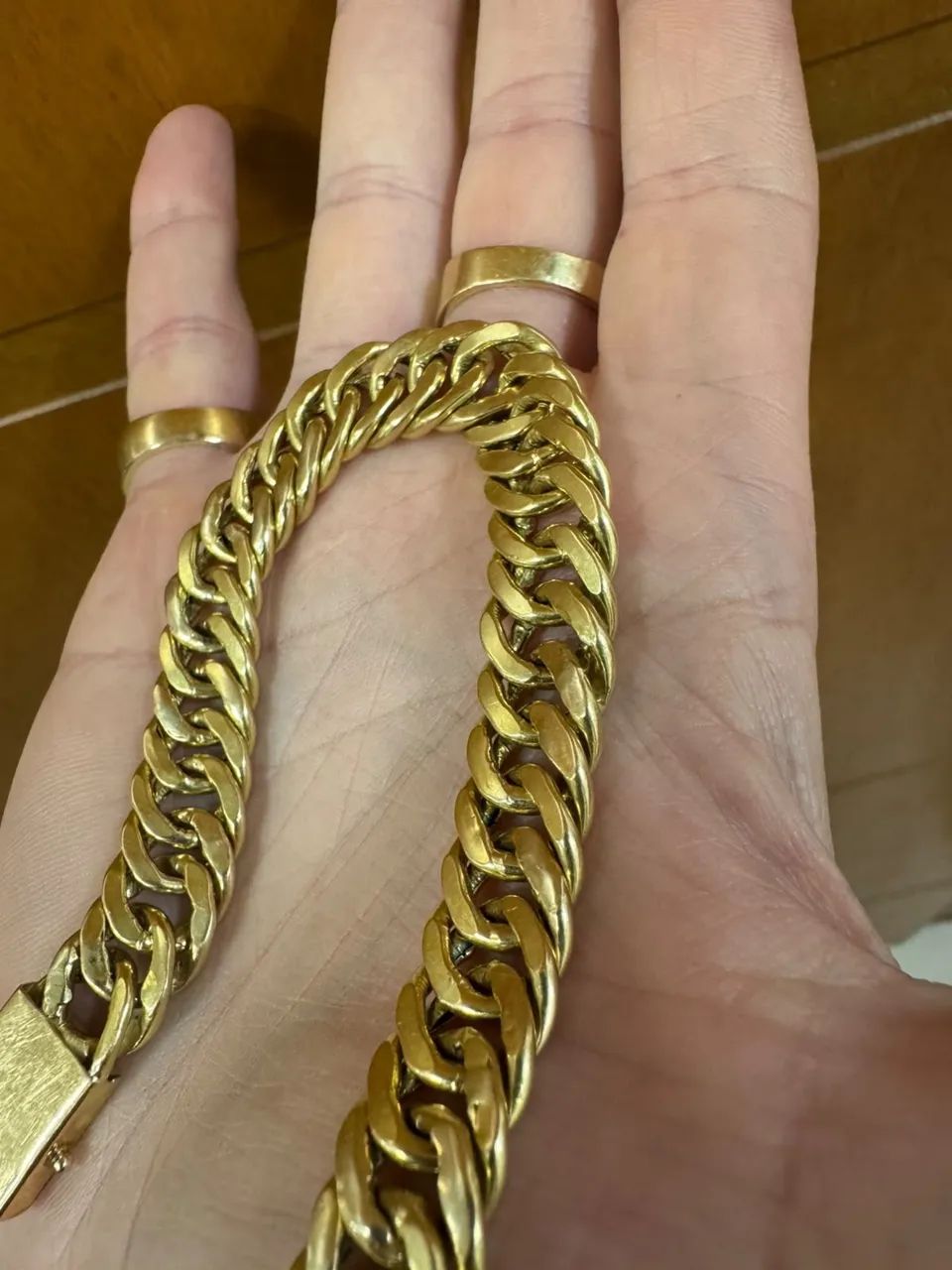 Pulseira de ouro 18k 355 a g garantia eterna certificado  - Foto 2