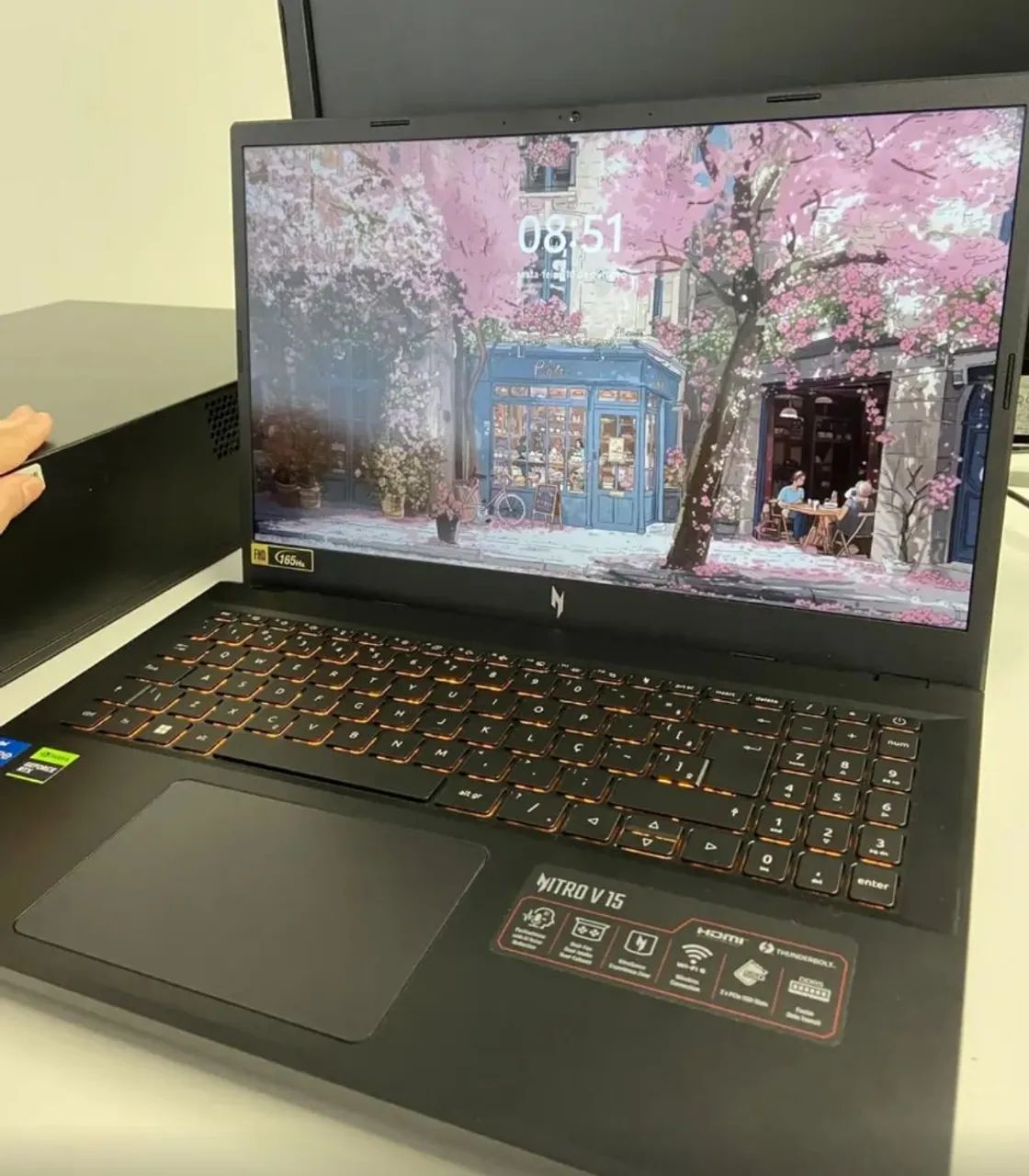 Notebook Nitro V15 Novo lançamento Tela 165Hz e teclado LED vermelho - Foto 4