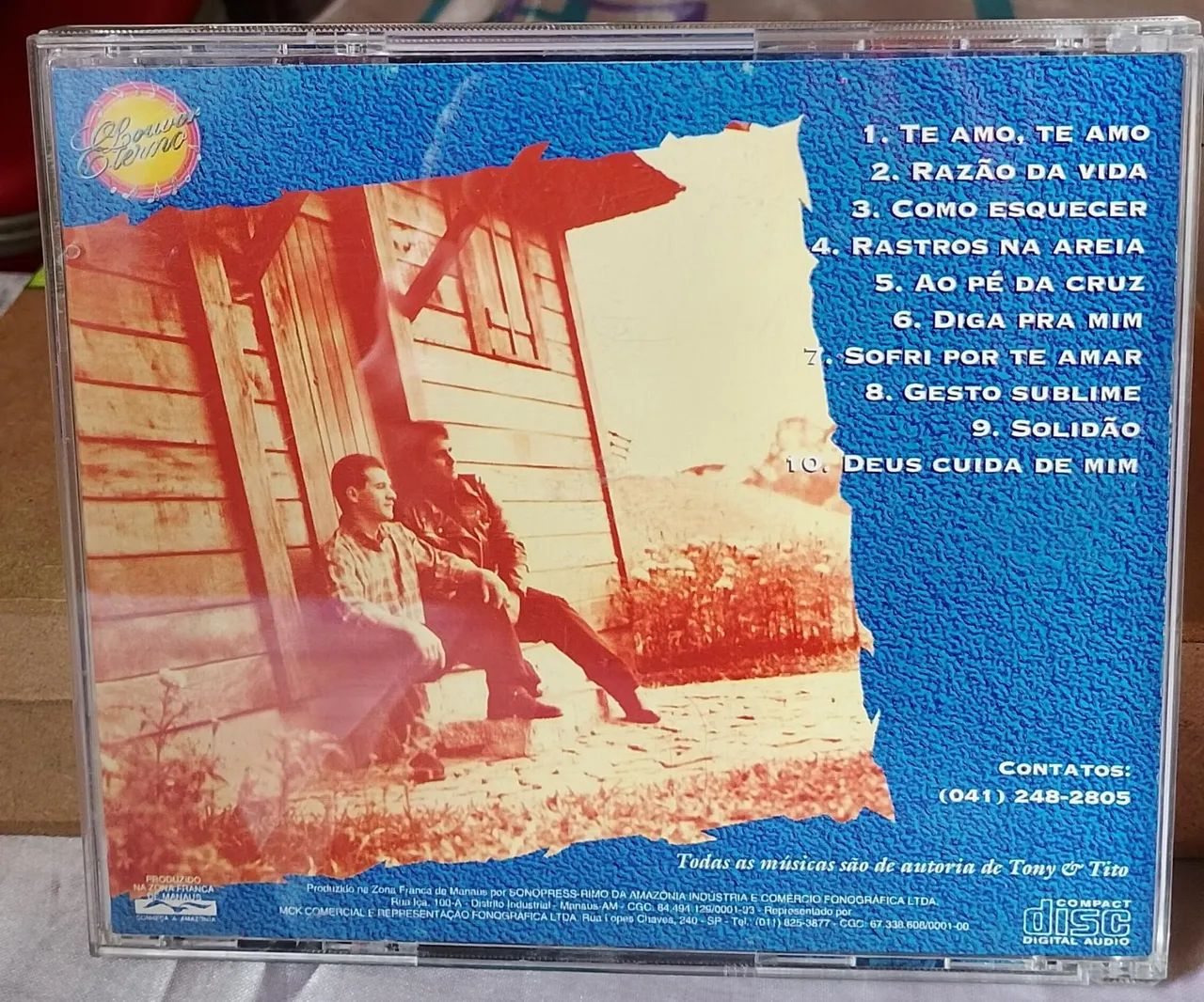 Cd Tony E Tito Deus Cuida De Mim  - Foto 3