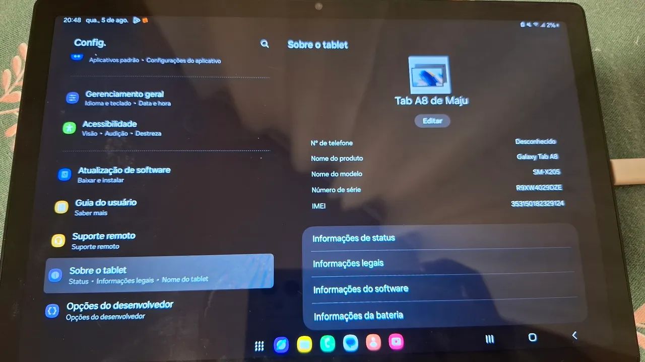 TABLET SAMSUNG TAB A8 - Foto 3