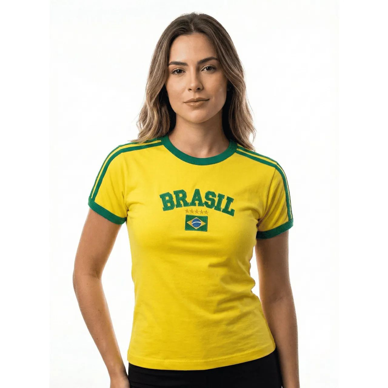 Camisa do Brasil feminina  - Foto 3