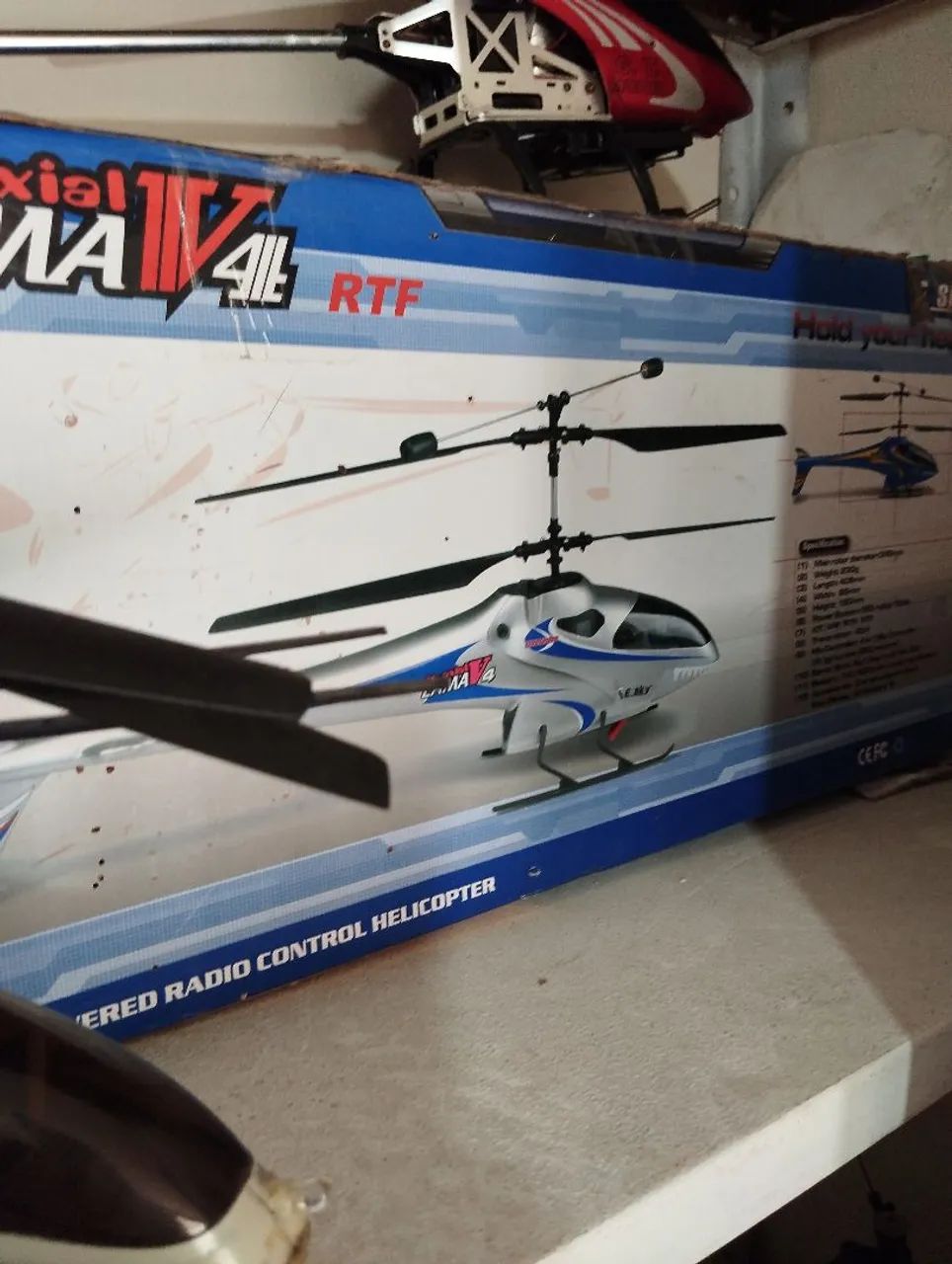 Combo helicóptero Lama v-4 completo c controle  - Foto 3