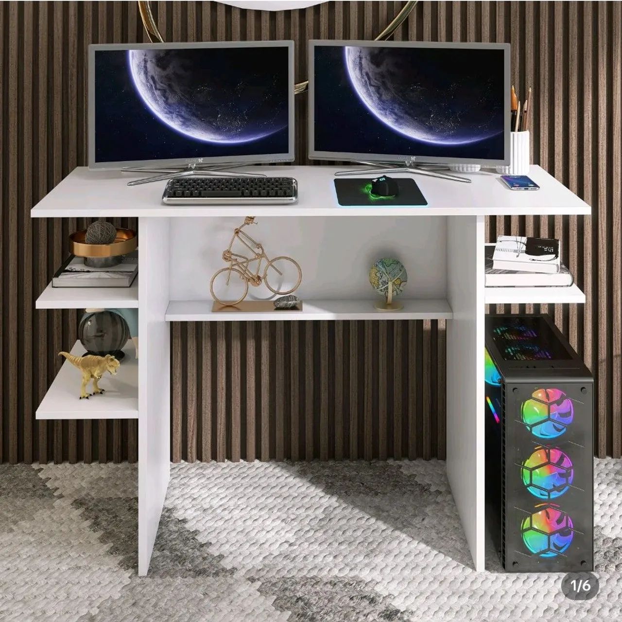 Mesa branca de MDF 