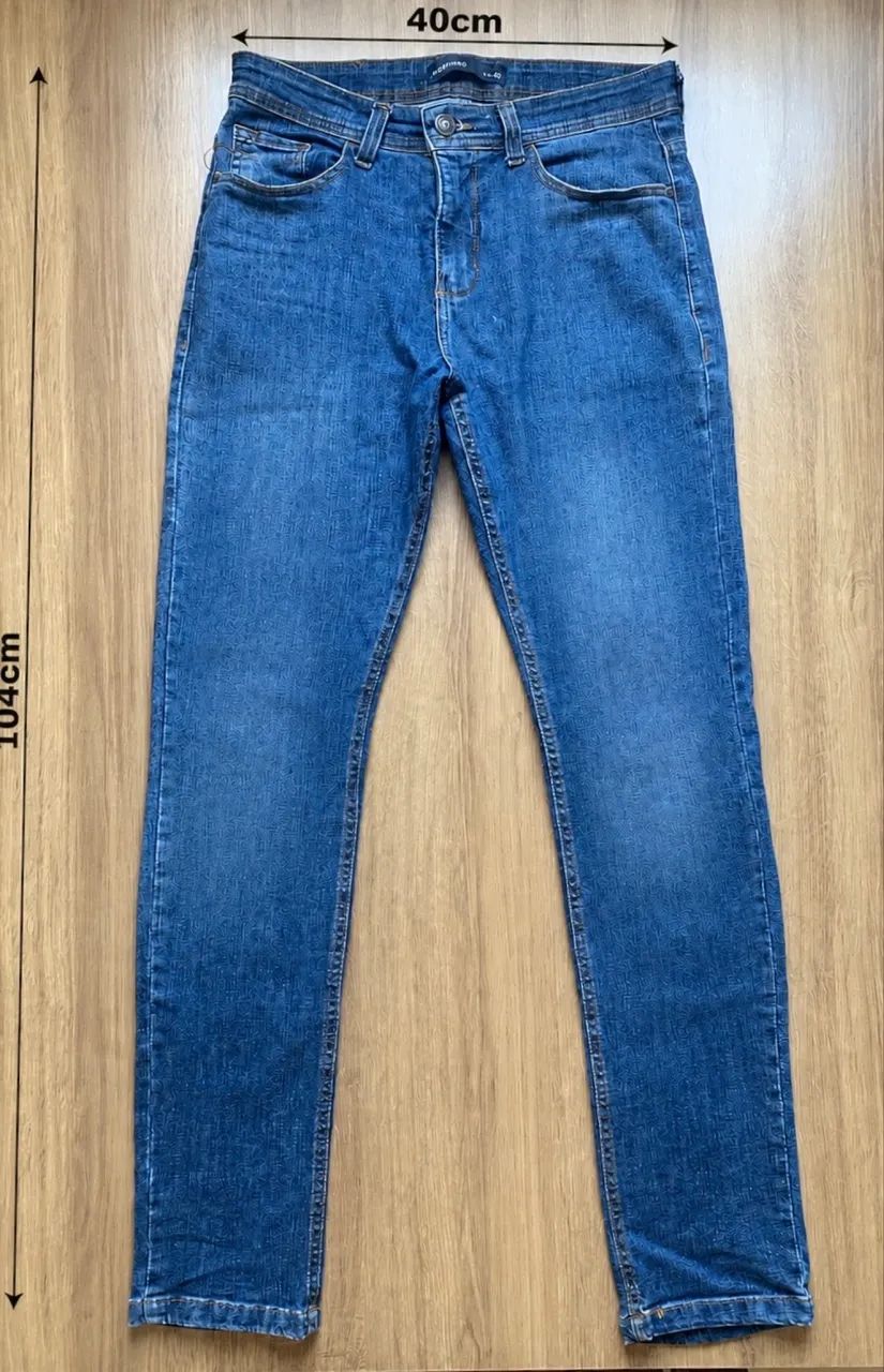 Calça Jeans Masculina Slim 40 - Foto 2