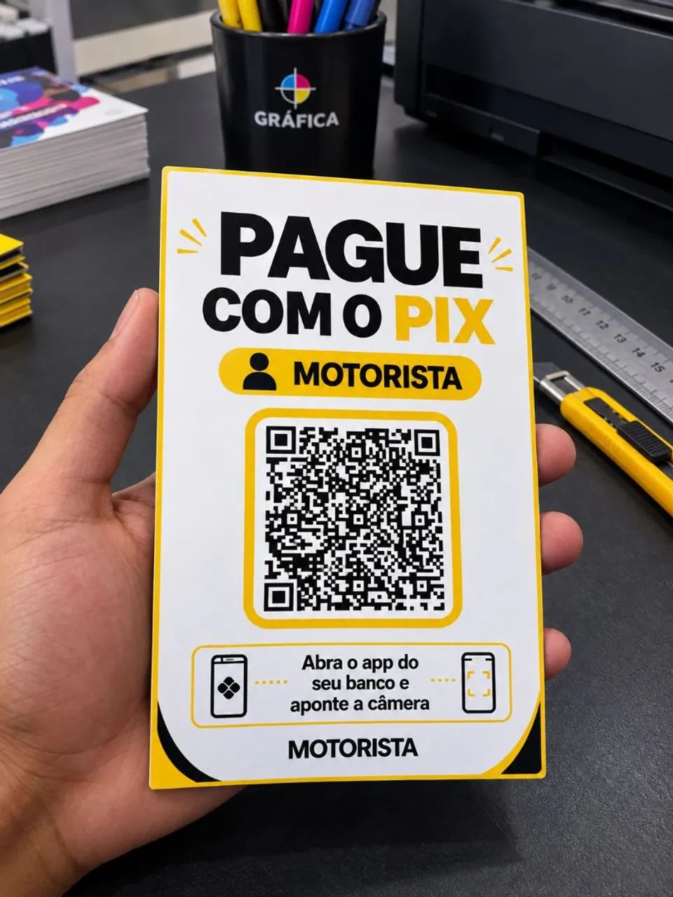 PLACA PIX QR CODE 
