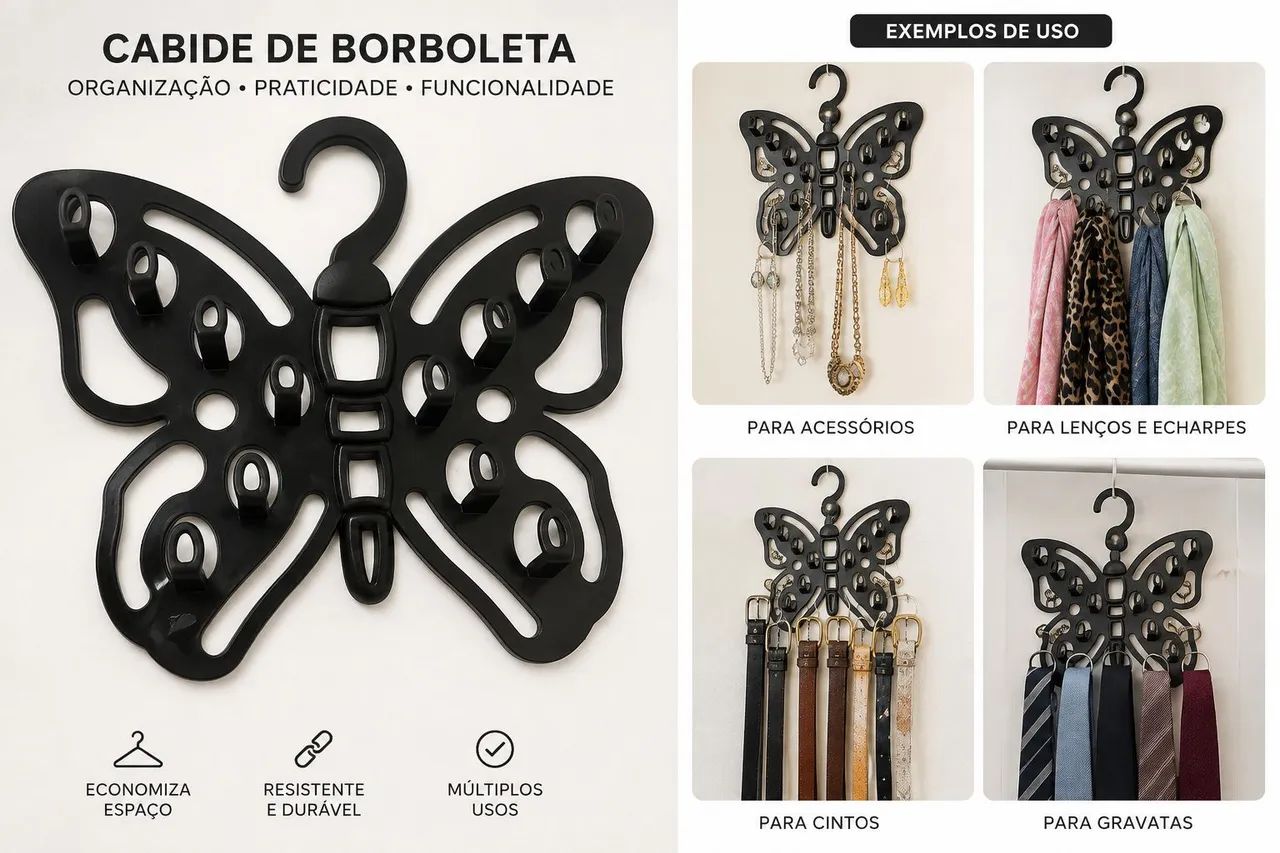 Cabide Borboleta 