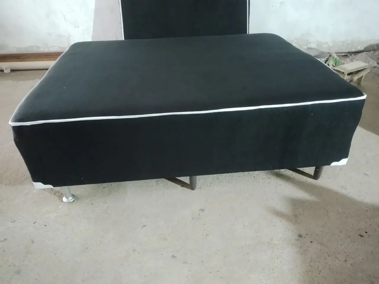 Cama box casal de espuma acoplado 