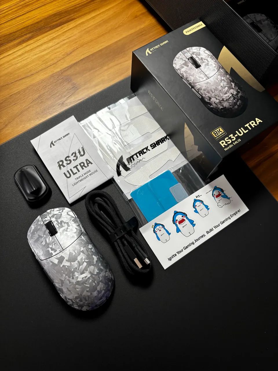 Mouse Attack Shark R3s Carbon - Foto 2