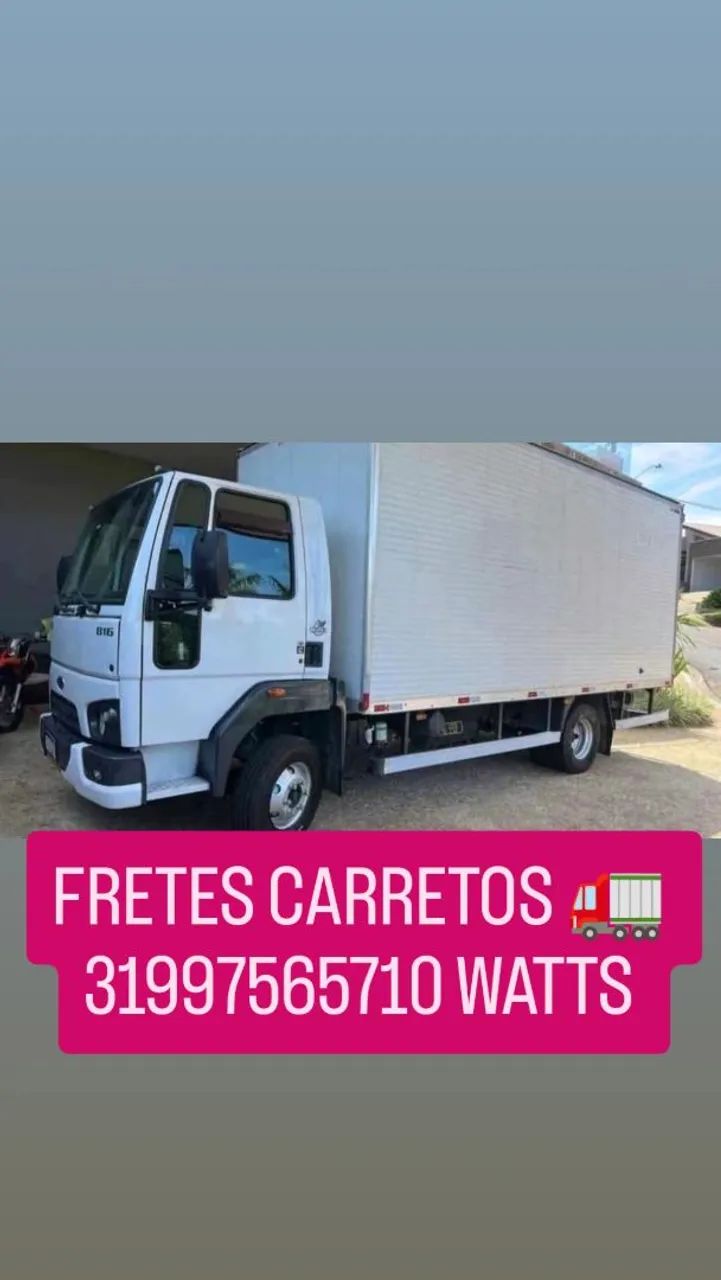 Serviço Transporte caminhão baú 6mt 