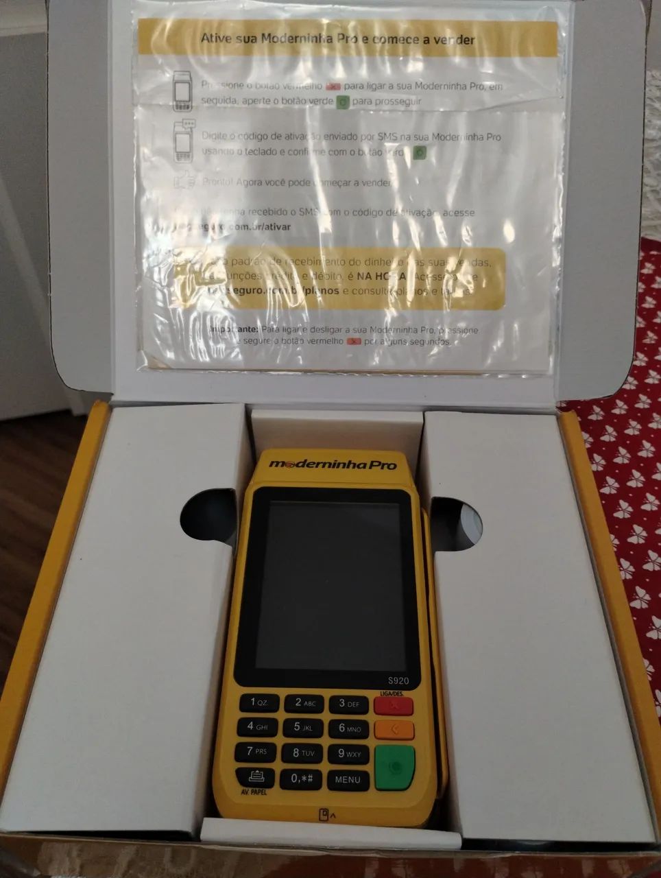 Máquina de cartão Moderninha Pro S920