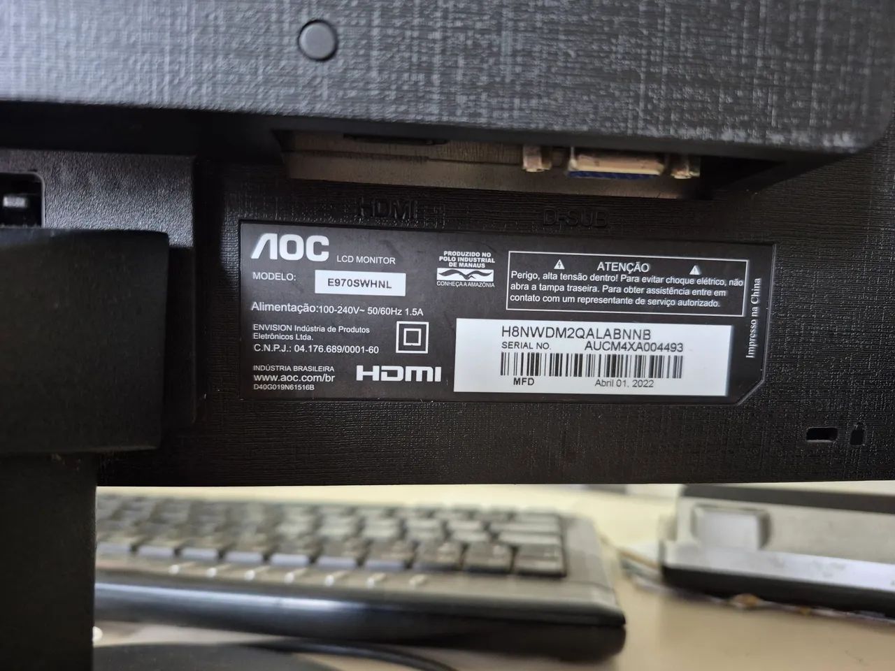 Monitor AOC 18.5 polegadas  - Foto 3