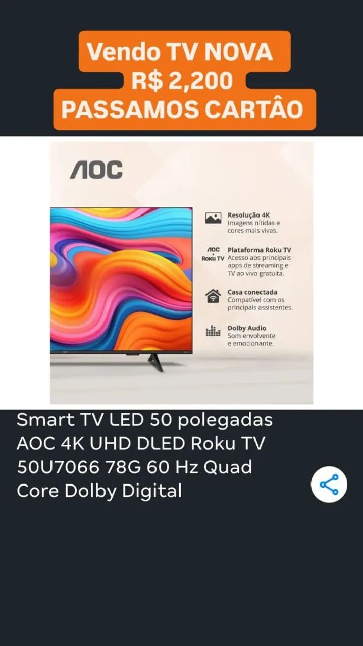 Tv AOC 50 Polegadas