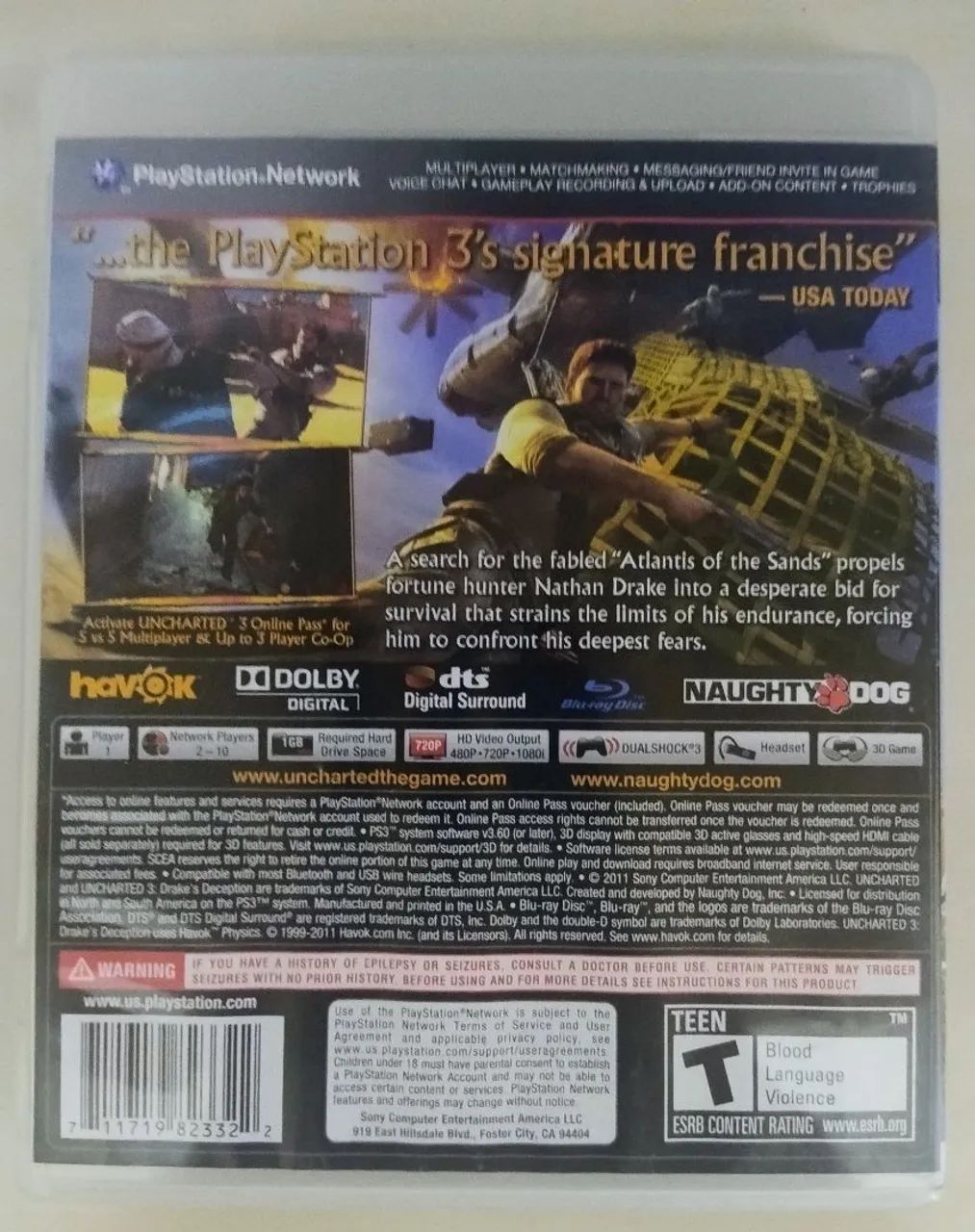 Uncharted 3 - Drake's Deception - PS3 - Foto 2