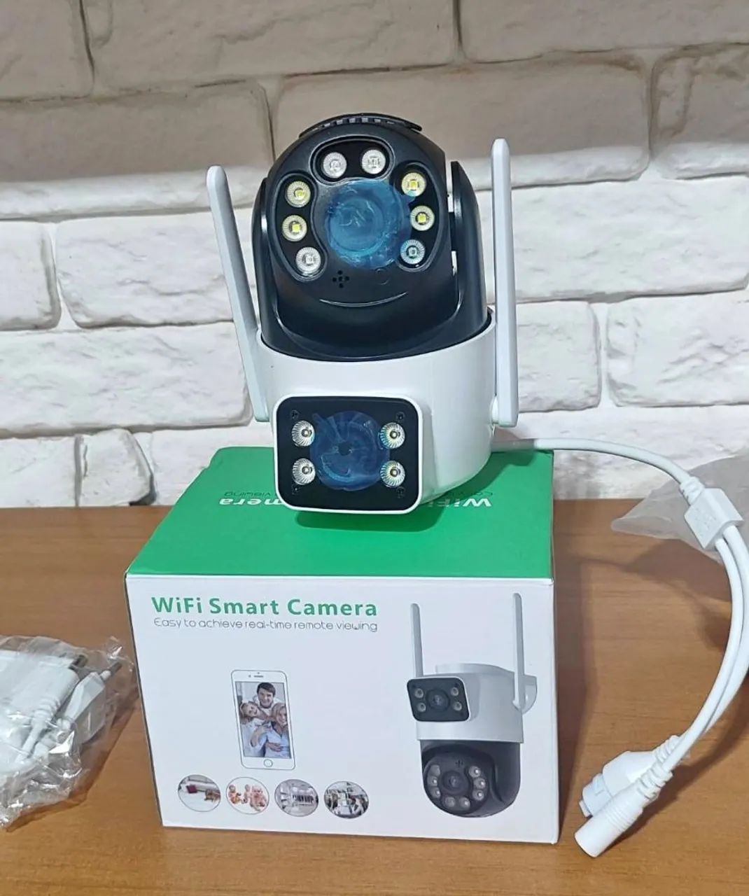 Câmera de Segurança Inteligente Wi-Fi Lente Dupla HD - Pronta Entrega - Foto 4