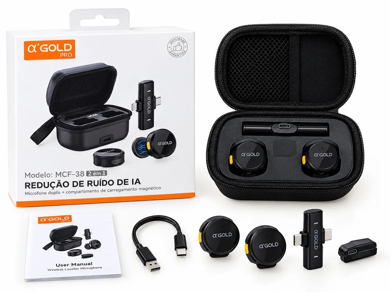 Microfone ?'GOLD PRO MCF-38