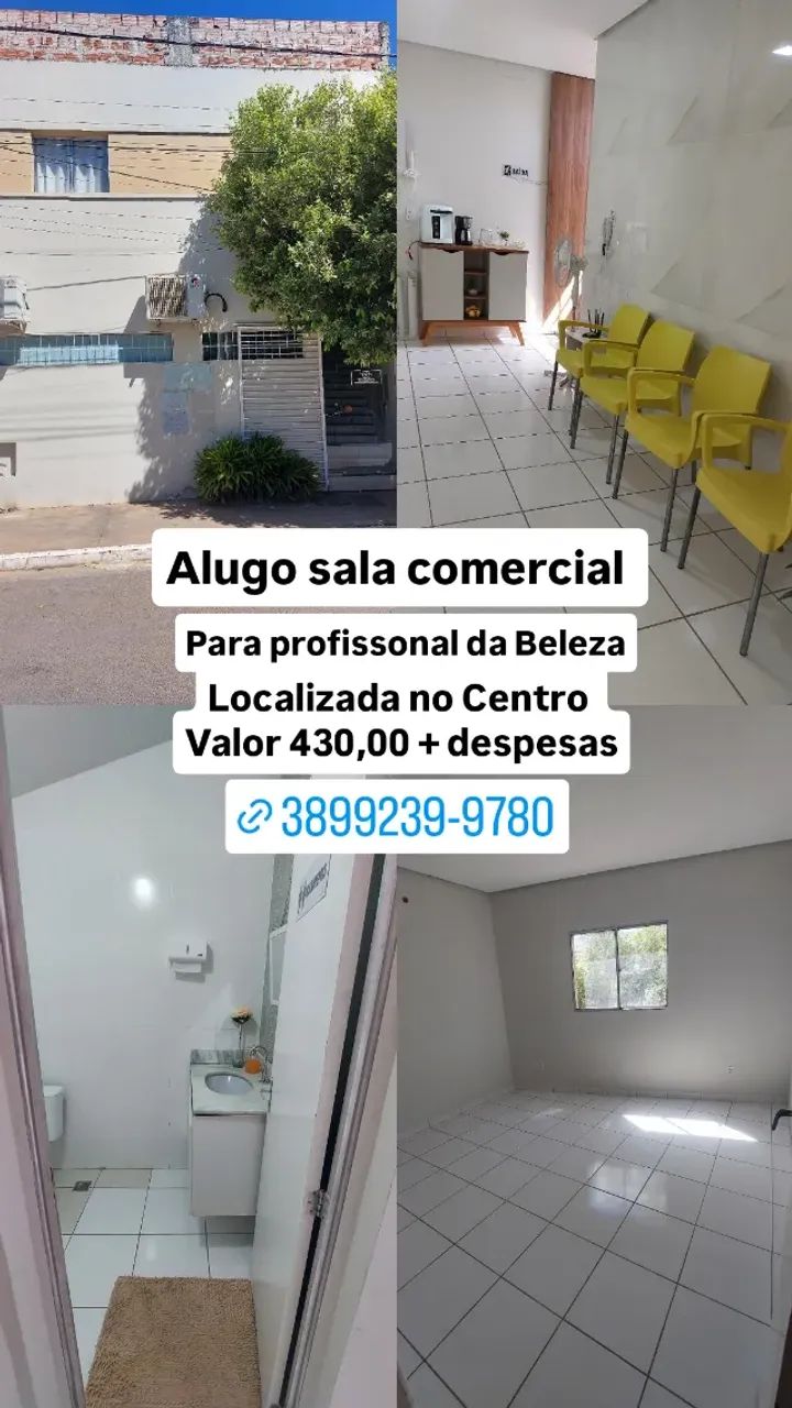 Alugo sala comercial para Área da Beleza