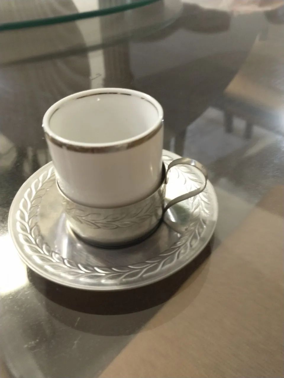 Jogo de xícara de café  porcelana de inox - Foto 2