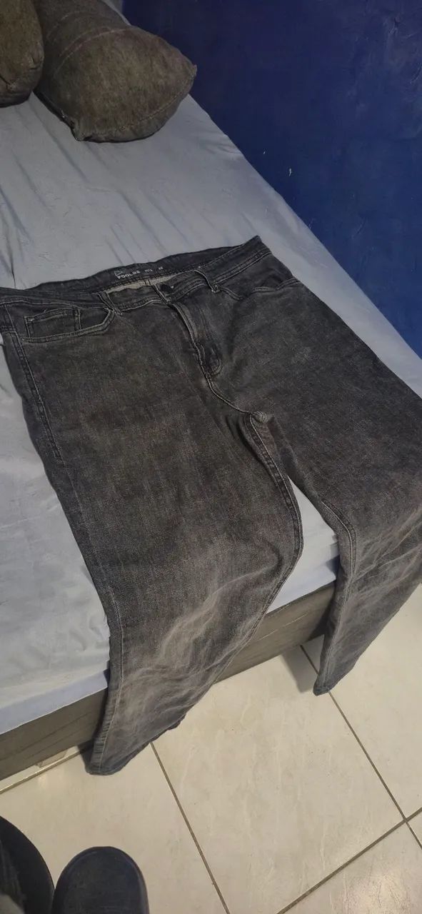 Calça Jeans Reta Escura Nº 48