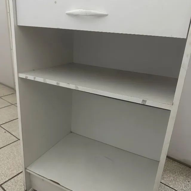 Móvel de Caixa Balcão Compacto Loja Comércio Branco - Foto 3