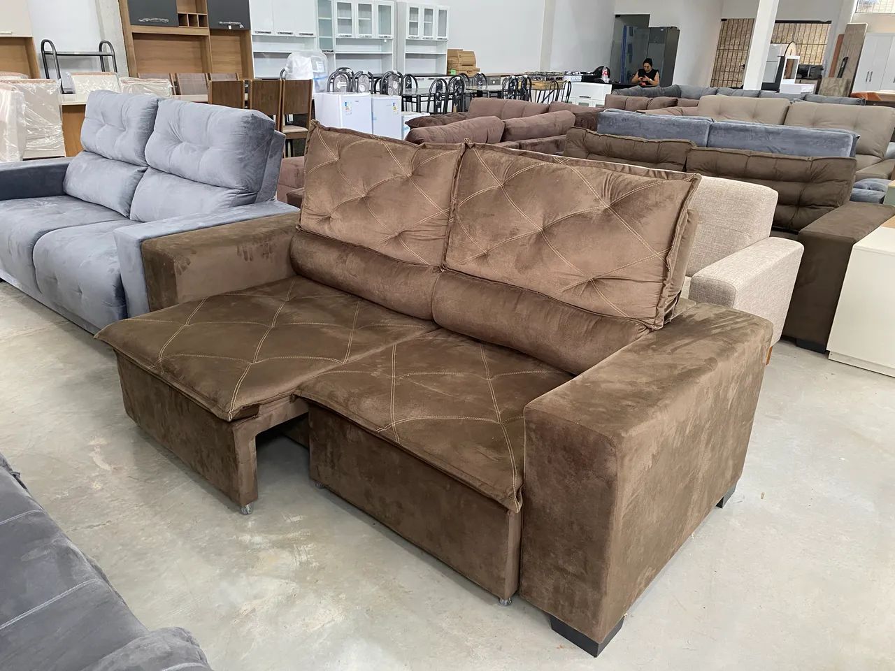 Sofá retrátil e reclinável, novo ! 