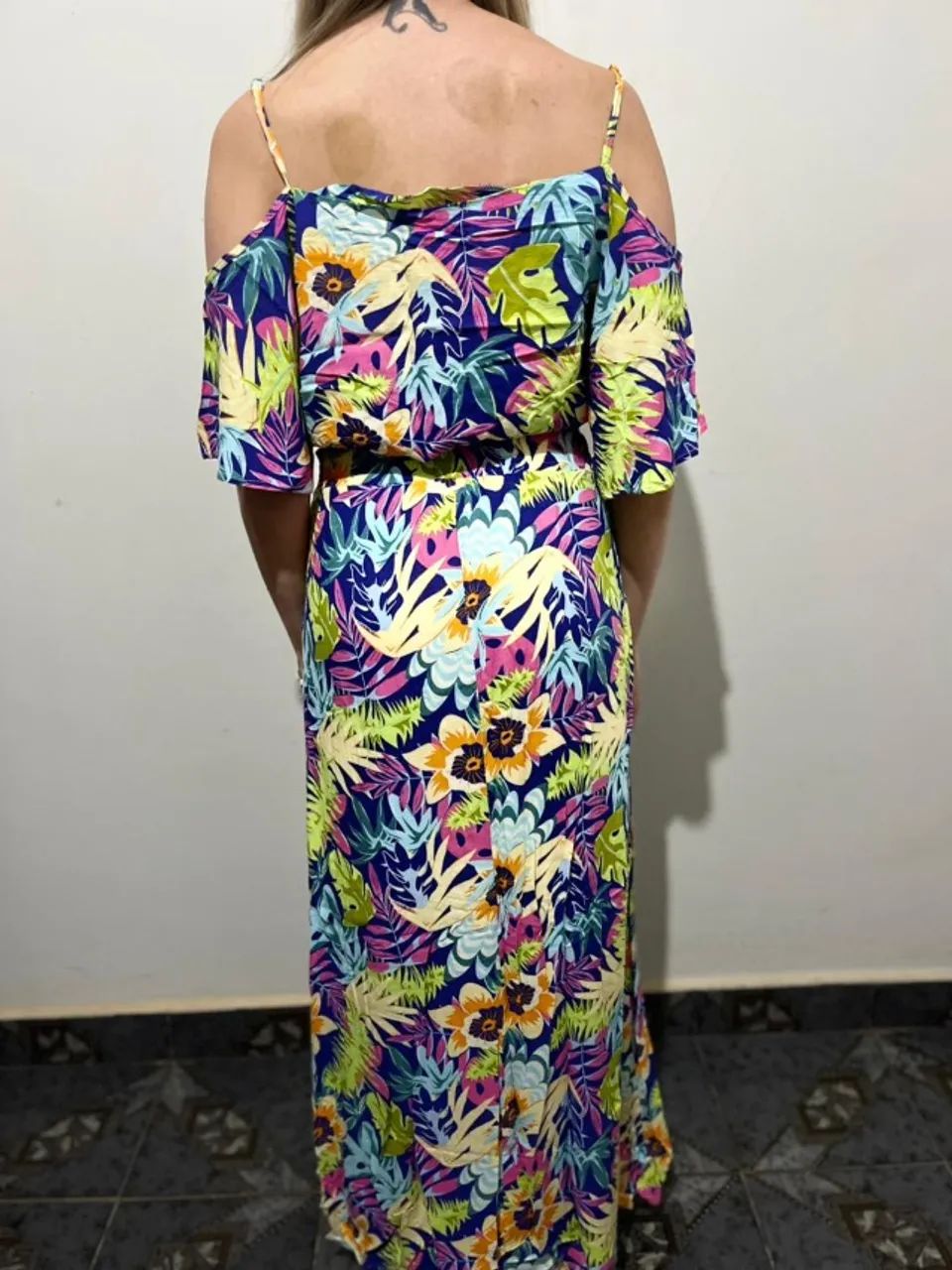 Conjunto blusa e saia Havaiano (36/38) - Foto 5
