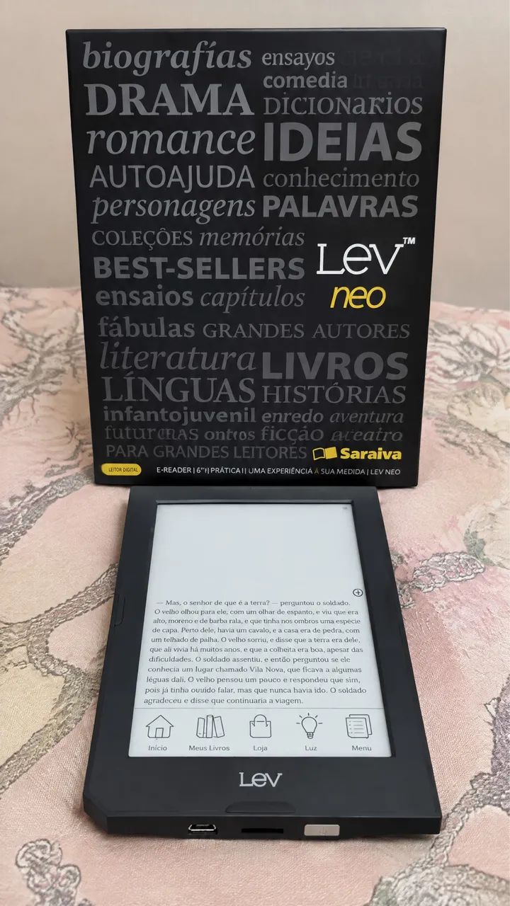E-reader Saraiva Lev Neo com iluminação - quase novo - Foto 4