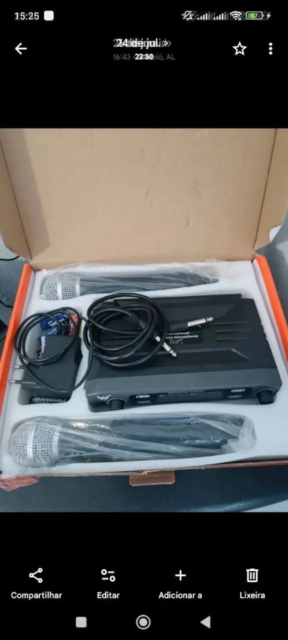Vendo uma mesa de som, e microfone  - Foto 2