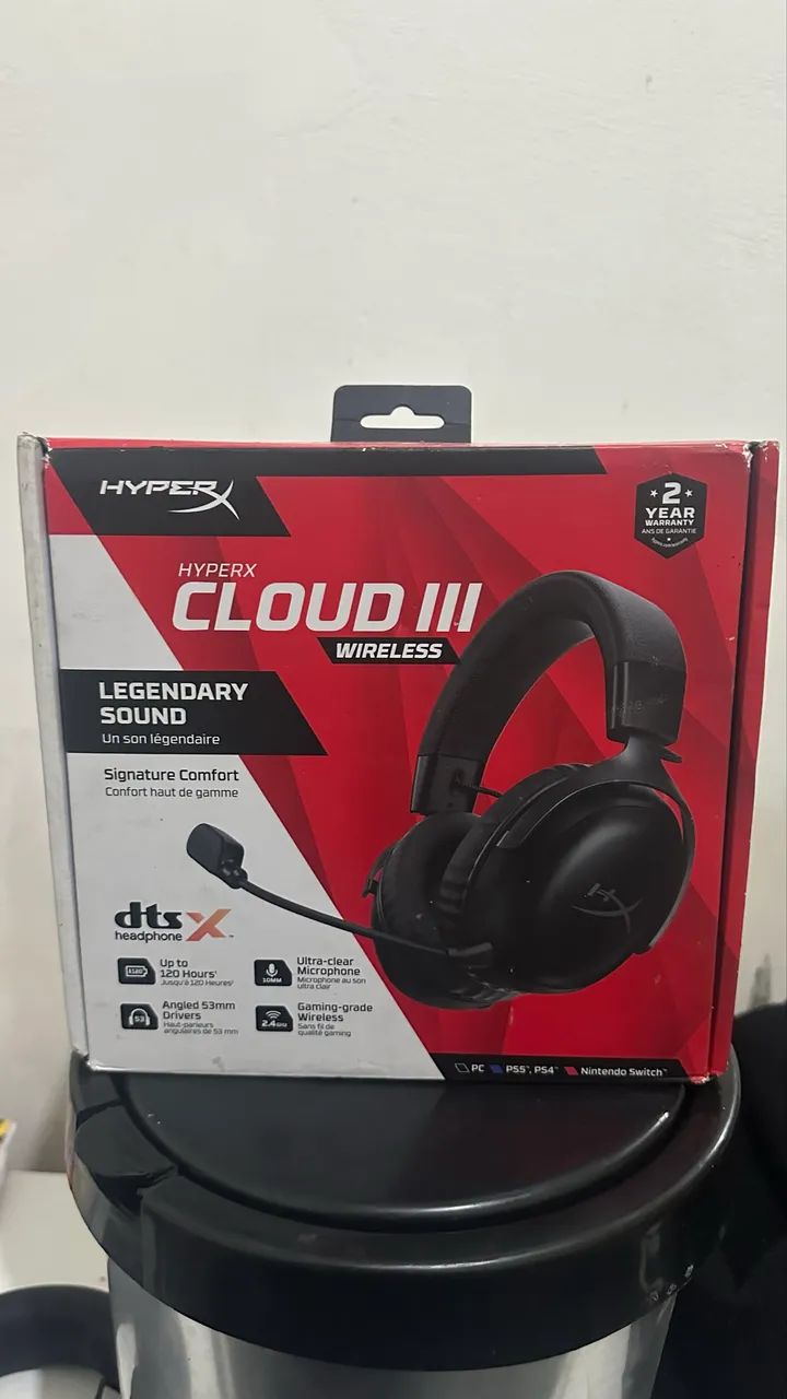 Fone Gamer HyperX Cloud 3 Sem fio 