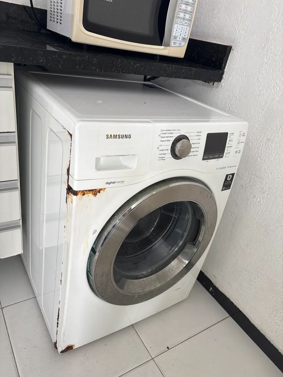 Máquina de levar e secar  samsung 