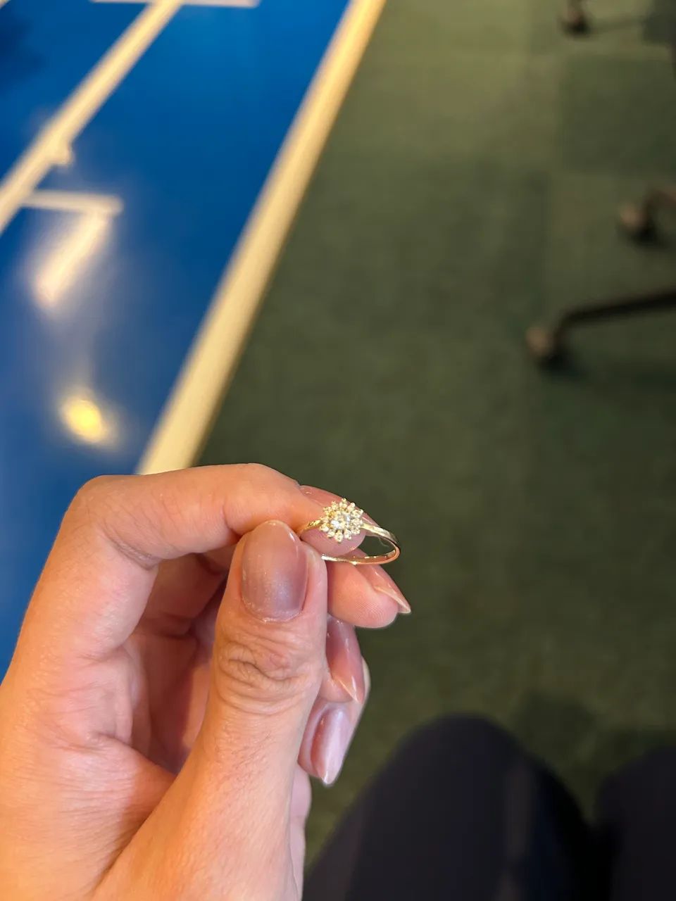 Anel de noivado Solaris ouro 14k  - Foto 4