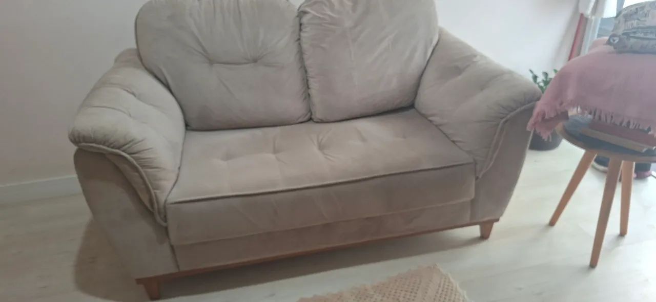 Sof á de 2 lugares de veludo  - Foto 2