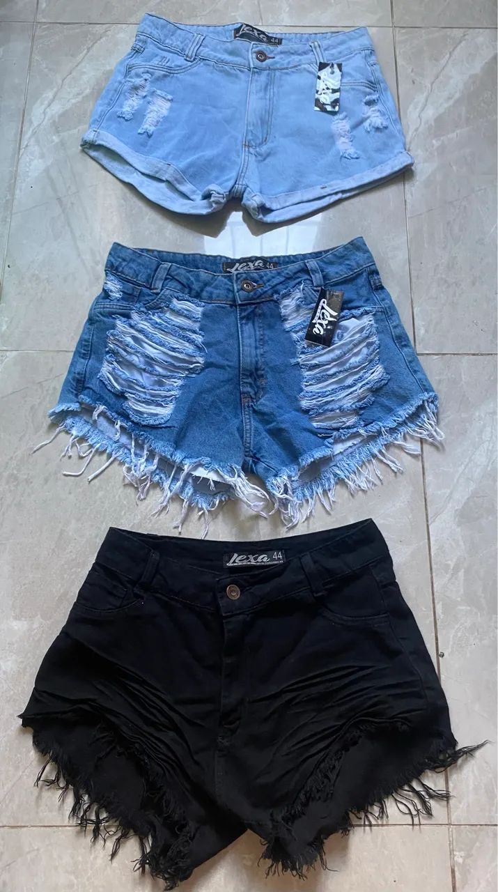 3 shorts jeans novo TAM 44 - Foto 3