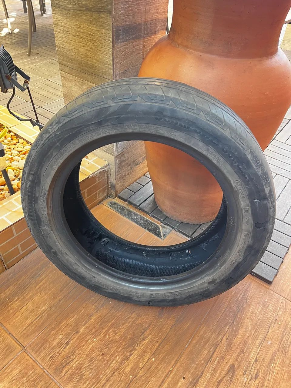 Pneu para artesanato