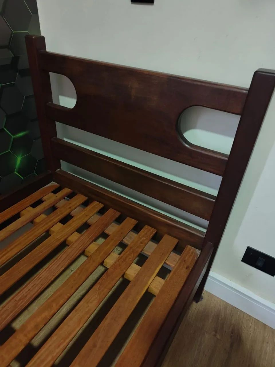 Cama solteiro Madeira Macica - Foto 5