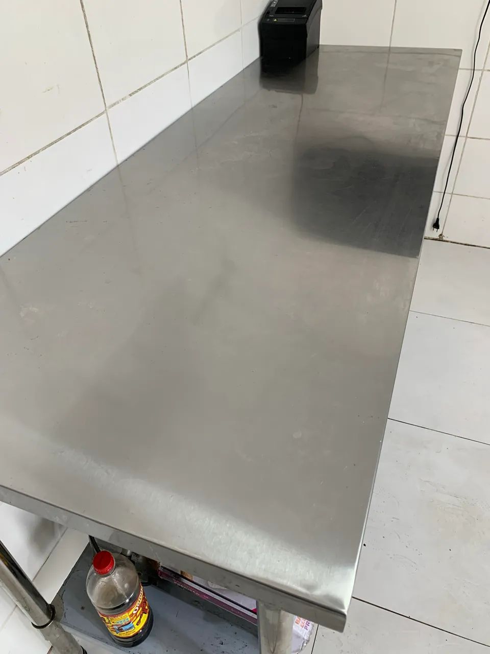 Bancada em inox desmontável 170x60 cm 