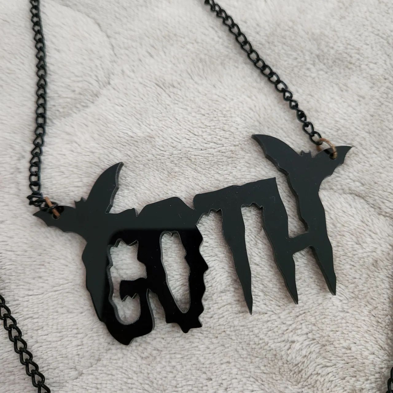 Colar em acrílico Halloween Goth - Foto 4
