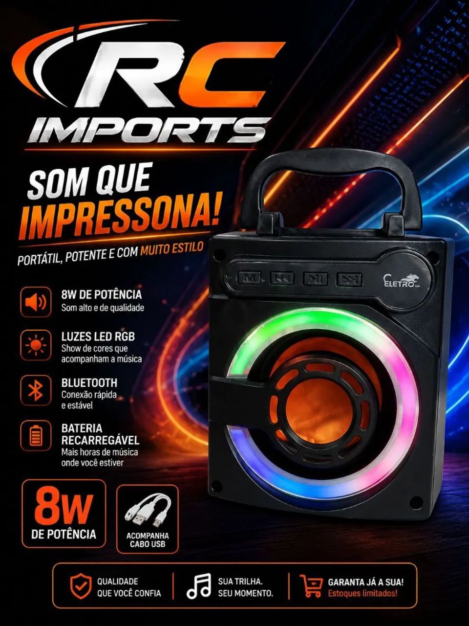 Caixa de som pequena 