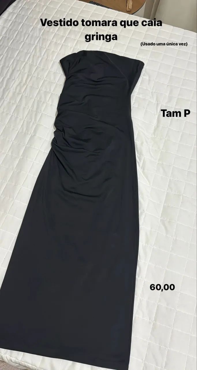 Vestido gringa preto