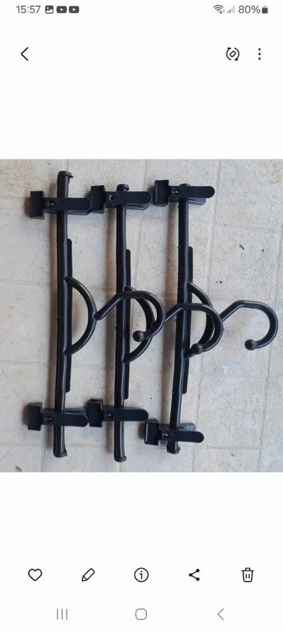 100 Cabides em plástico com presilha  - Foto 3
